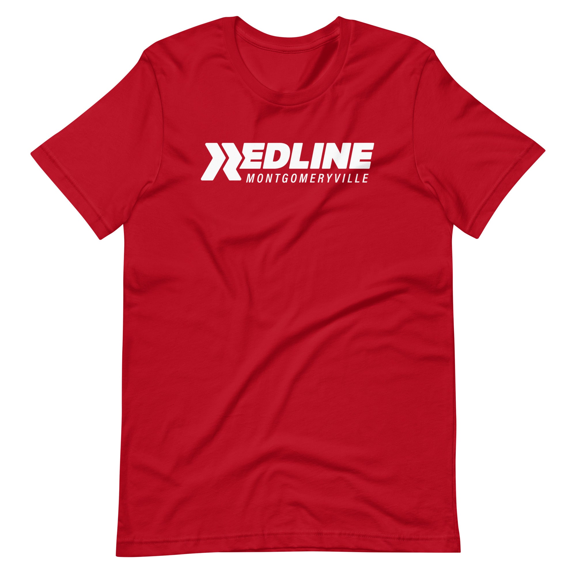 Montgomeryville Logo W - Red Unisex t-shirt