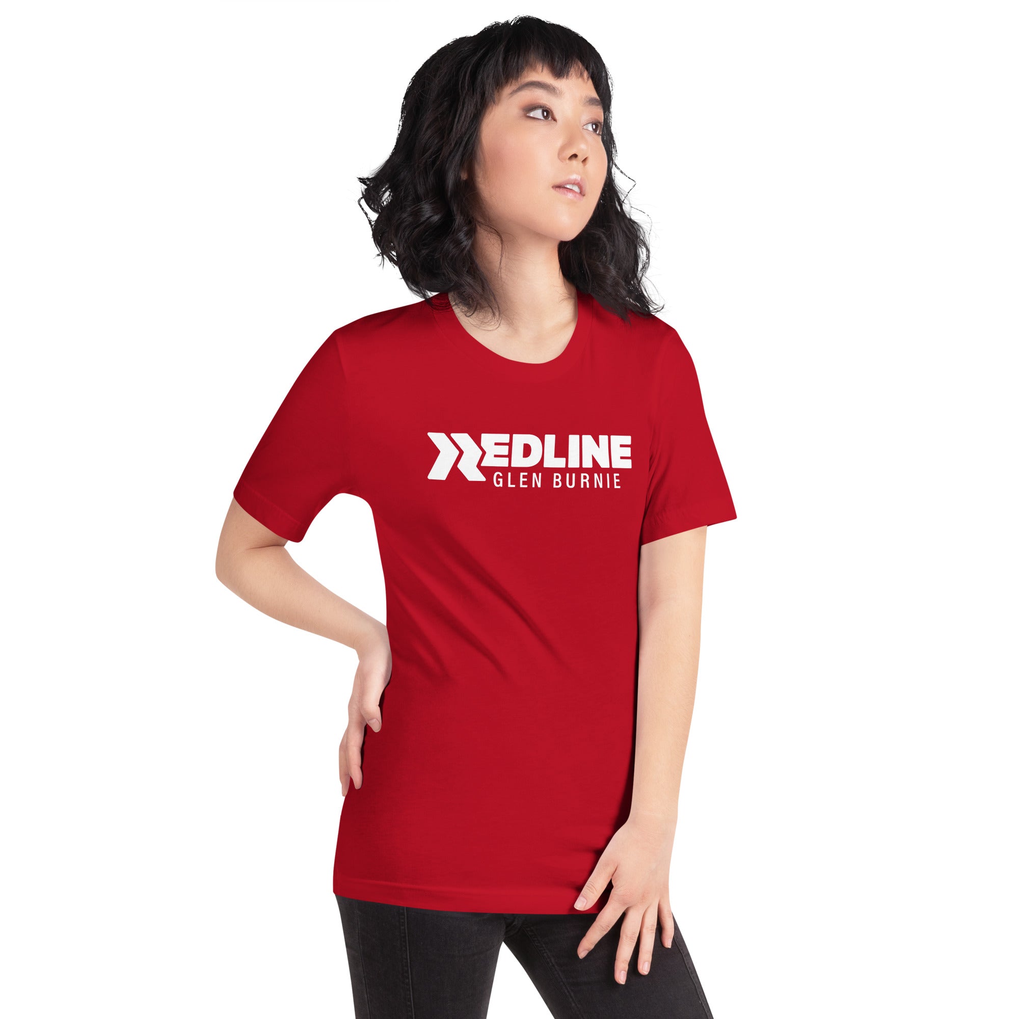 Glen Burnie Logo W - Red Unisex t-shirt