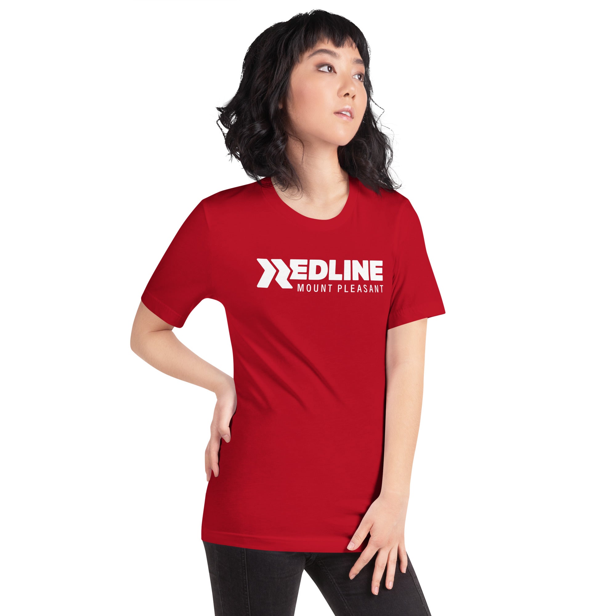 Mount Pleasant Logo W - Red Unisex t-shirt