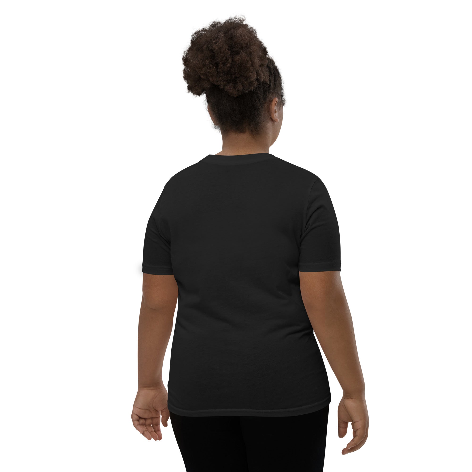 Jenks Logo R/W - Black Youth Short Sleeve T-Shirt