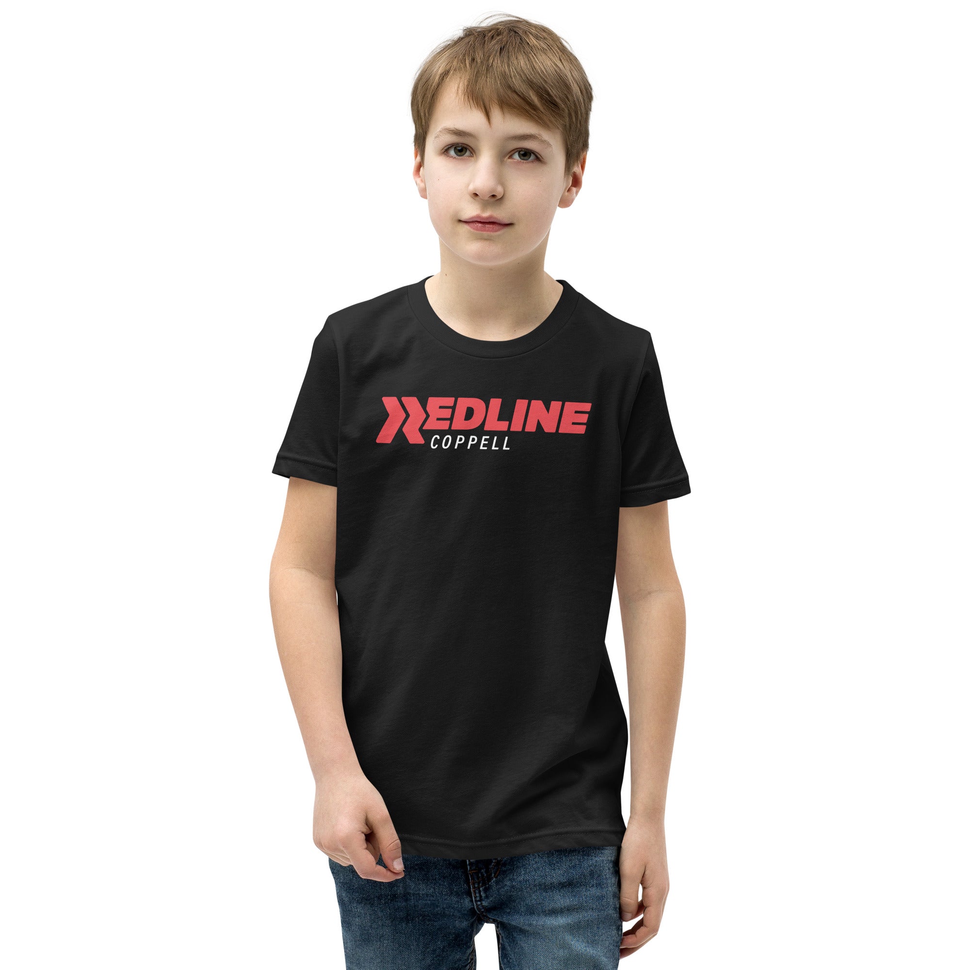 Coppell Logo R/W - Black Youth Short Sleeve T-Shirt