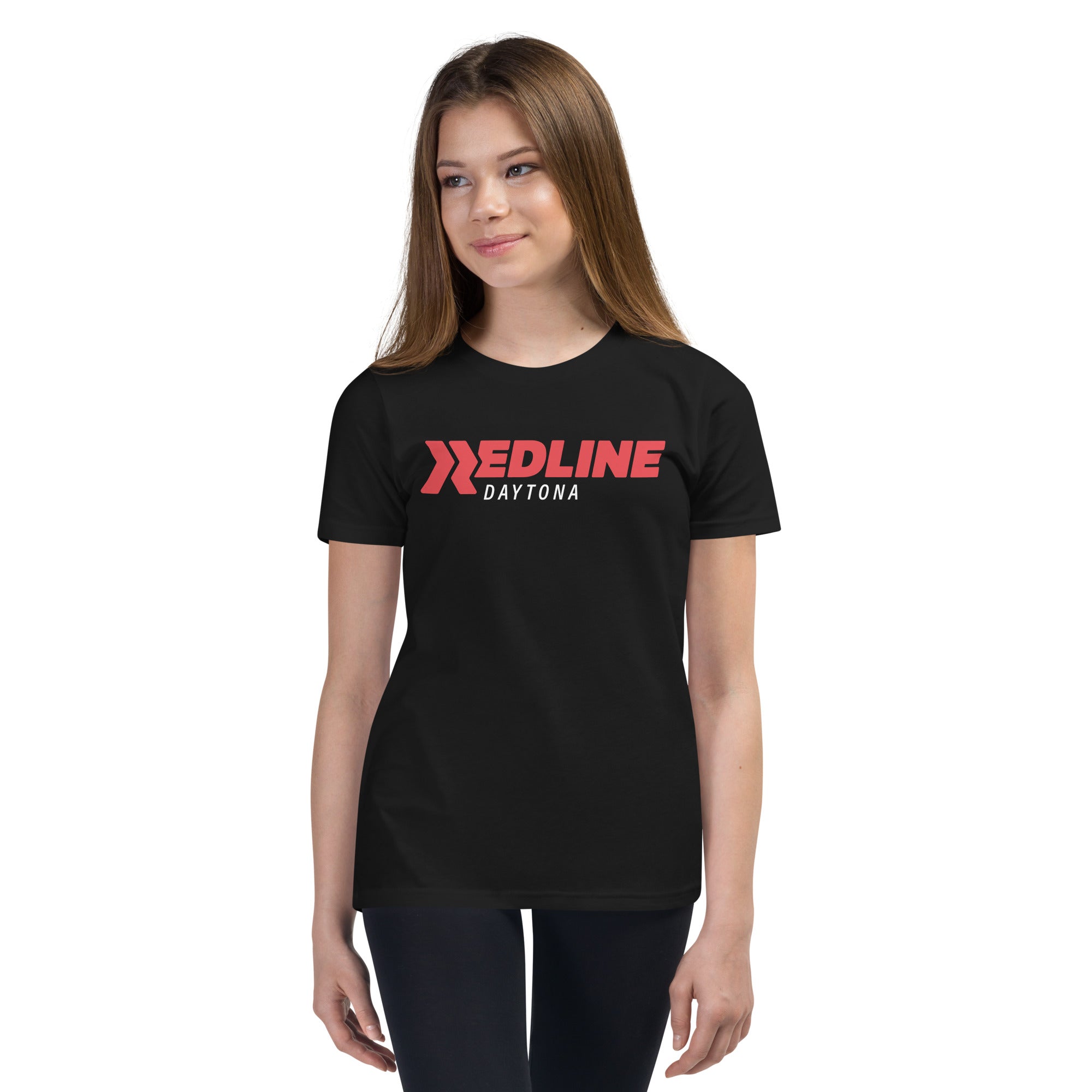 Daytona Logo R/W - Black Youth Short Sleeve T-Shirt