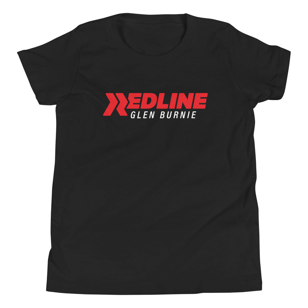 Glen Burnie Logo R/W - Black Youth Short Sleeve T-Shirt