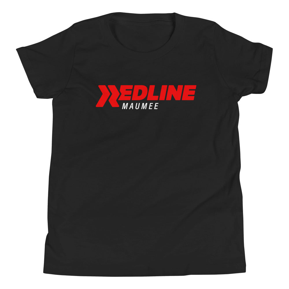 Maumee Logo R/W - Black Youth Short Sleeve T-Shirt