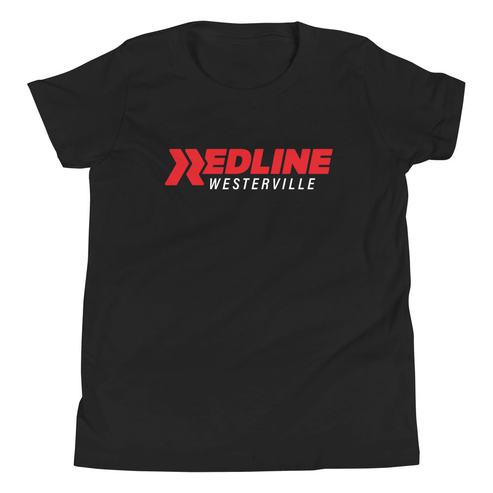 Westerville Logo R/W - Black Youth Short Sleeve T-Shirt