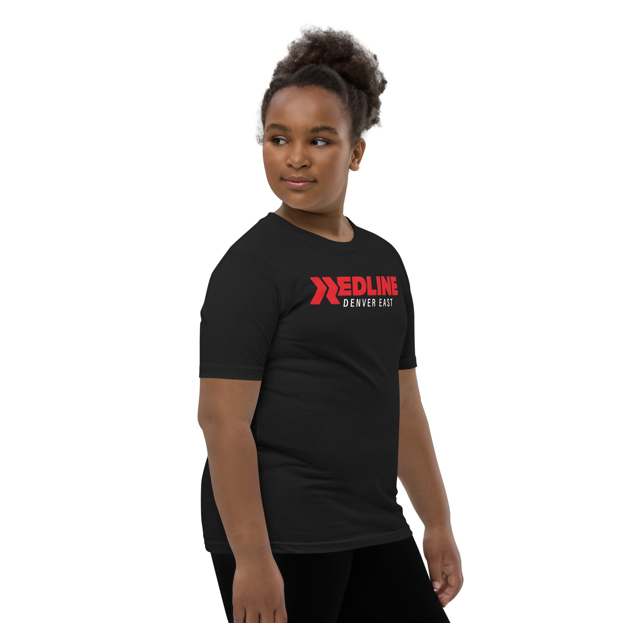 Denver East Logo R/W - Black Youth Short Sleeve T-Shirt