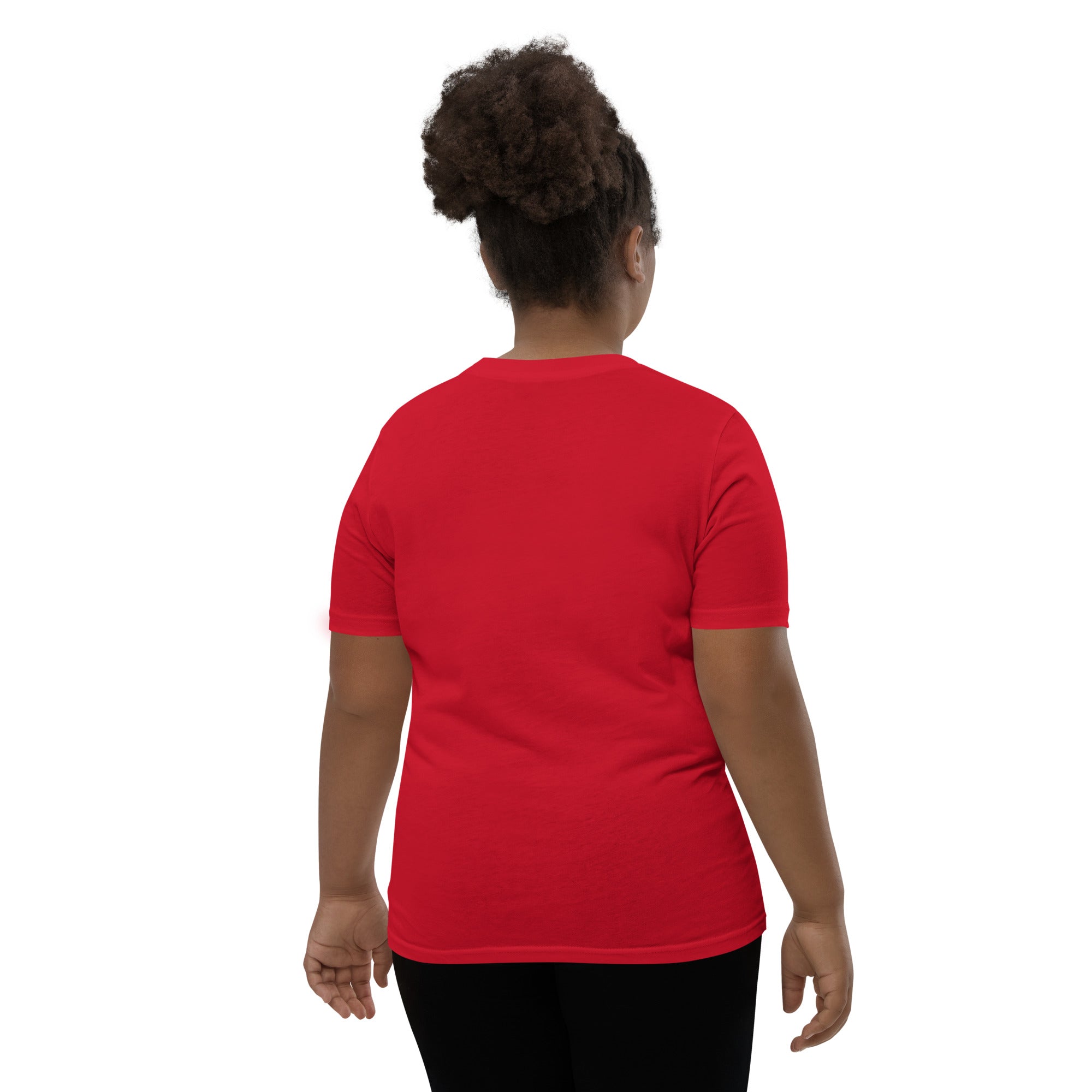 Longmont Logo W - Red Youth Short Sleeve T-Shirt