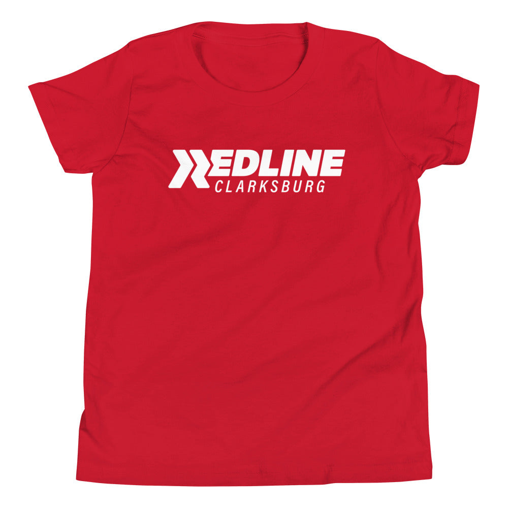 Clarksburg Logo W - Red Youth Short Sleeve T-Shirt