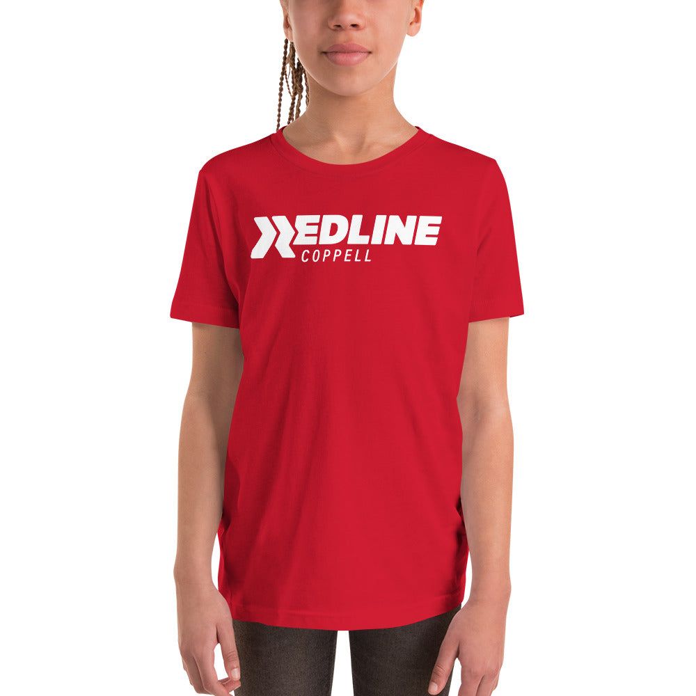 Coppell Logo W - Red Youth Short Sleeve T-Shirt