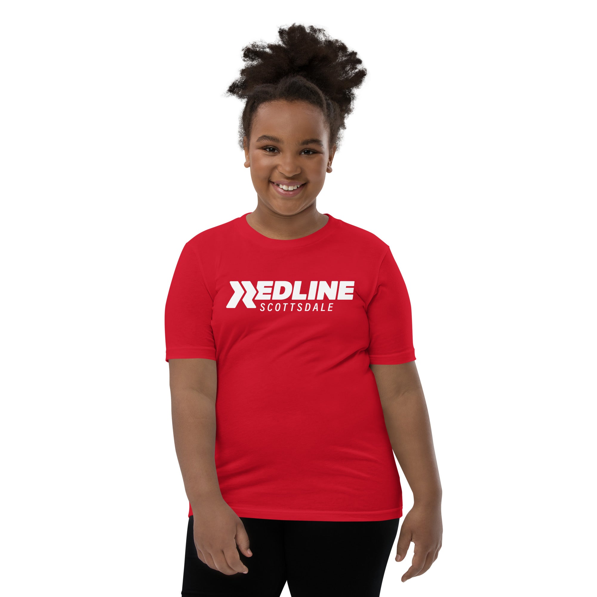 Scottsdale Logo W - Red Youth Short Sleeve T-Shirt