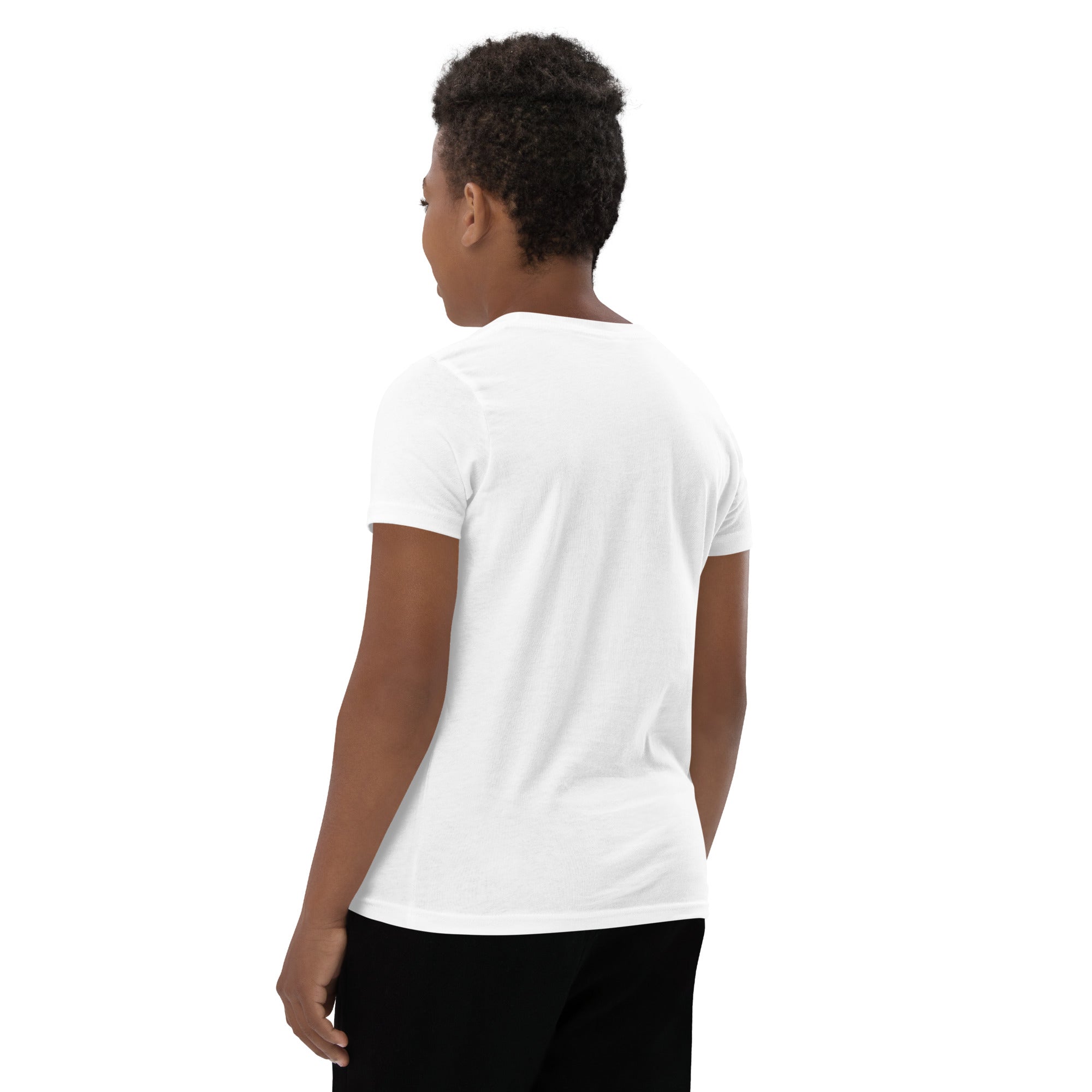 Webster Logo R/B - White Youth Short Sleeve T-Shirt