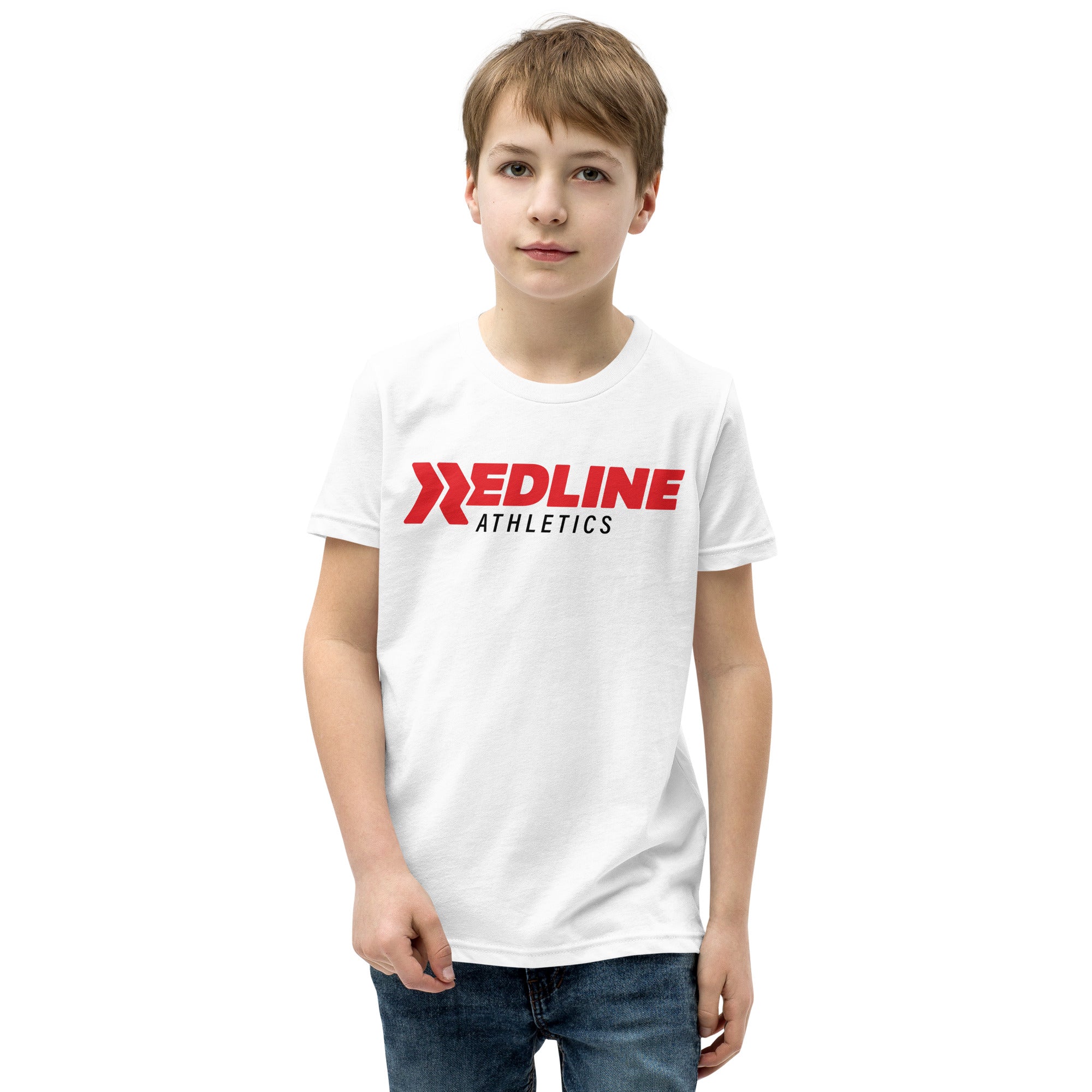Logo Red- White Youth Short Sleeve T-Shirt