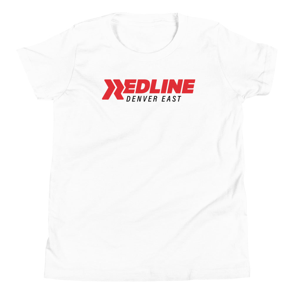 Denver East Logo R/B - White Youth Short Sleeve T-Shirt