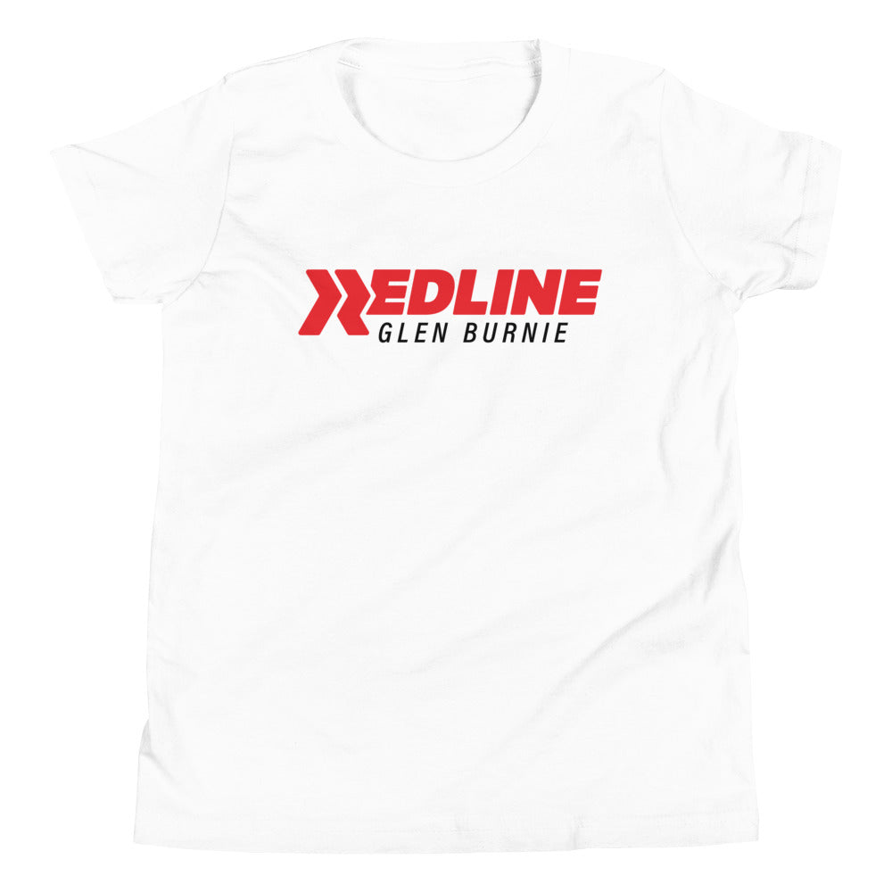Glen Burnie Logo R/B - White Youth Short Sleeve T-Shirt