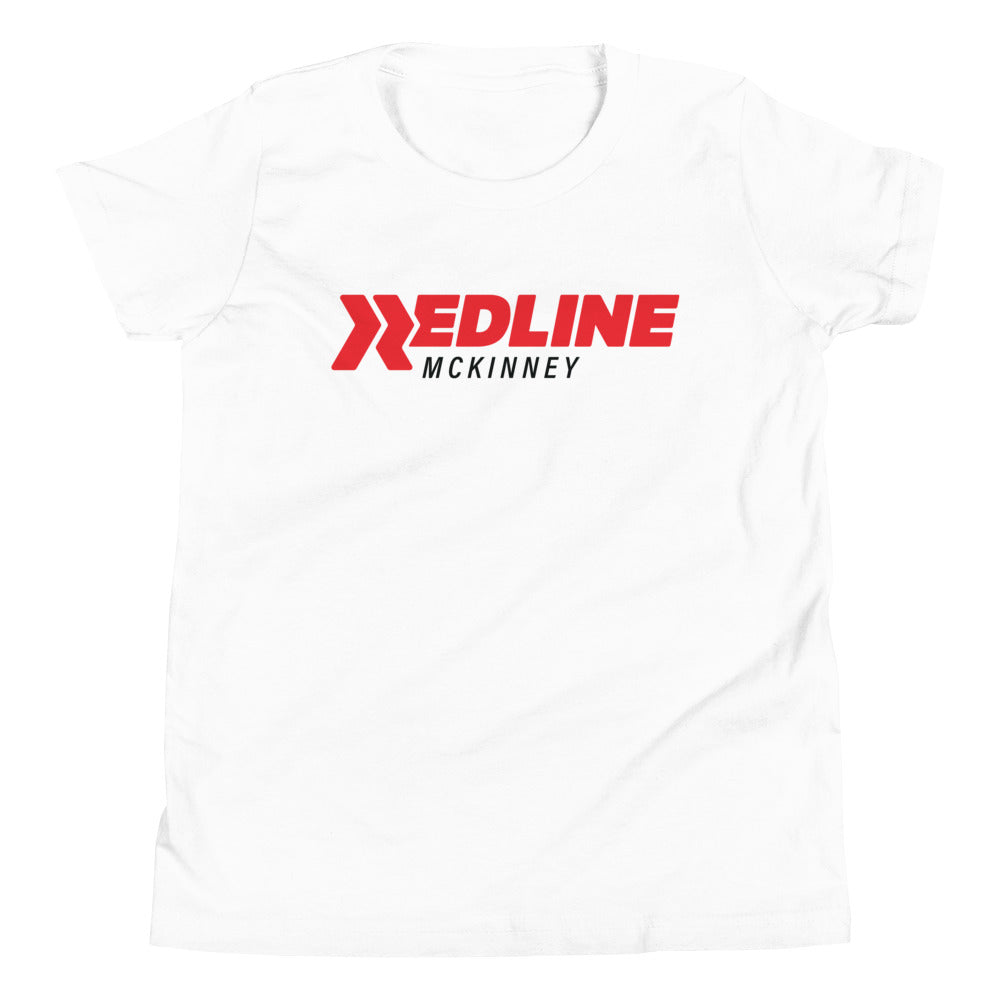 McKinney Logo R/B - White Youth Short Sleeve T-Shirt