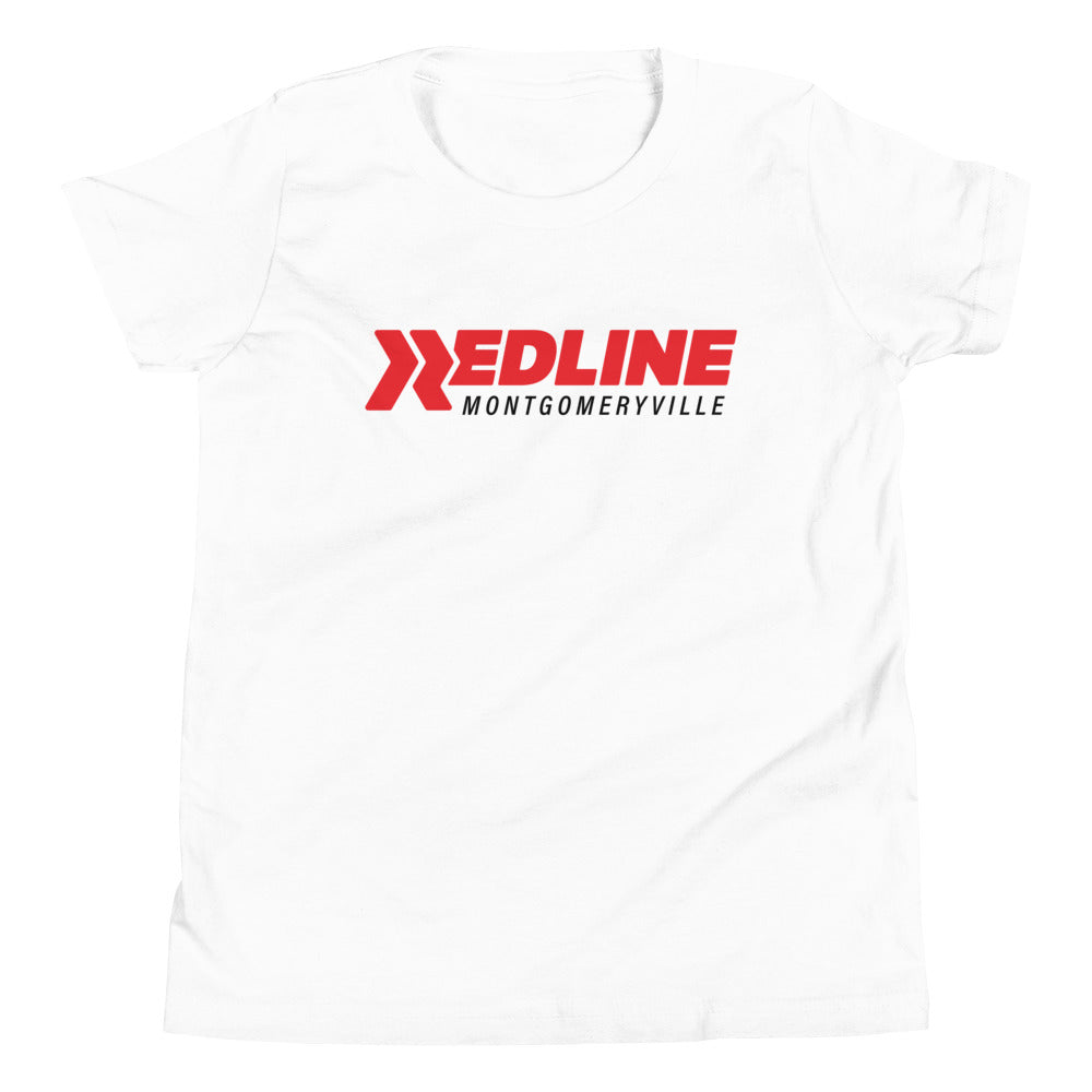 Montgomeryville Logo R/B - White Youth Short Sleeve T-Shirt