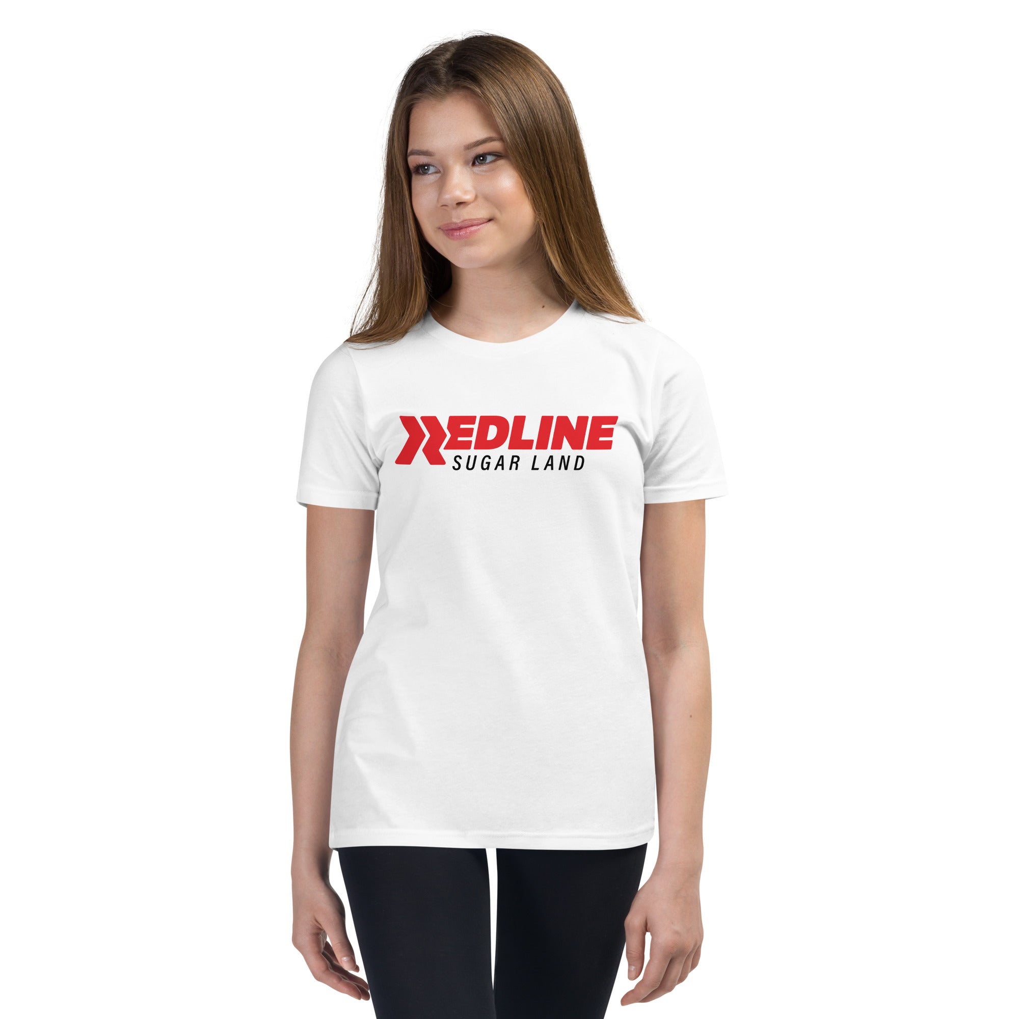 Sugar Land Logo R/B - White Youth Short Sleeve T-Shirt