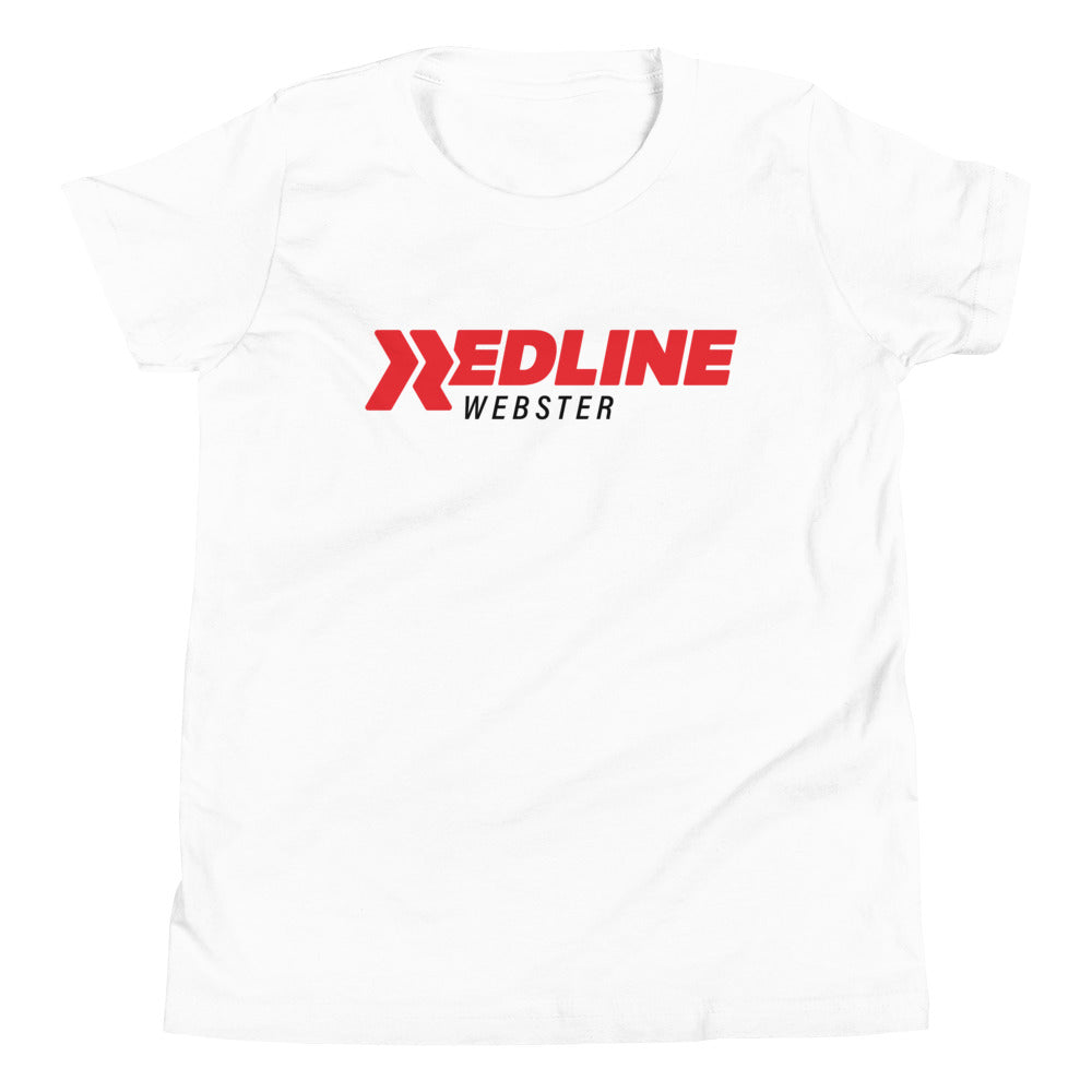 Webster Logo R/B - White Youth Short Sleeve T-Shirt