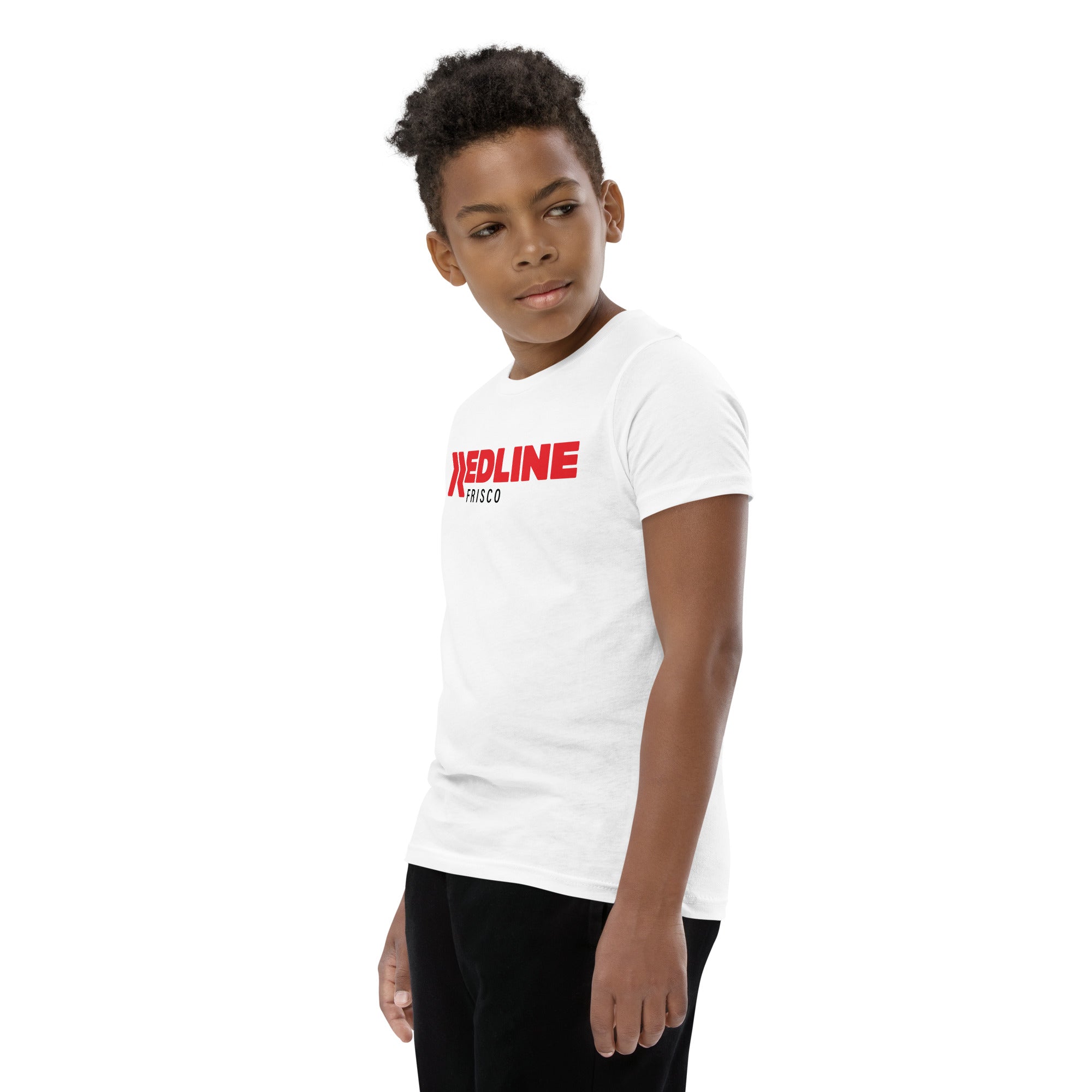 Frisco Logo R/B - White Youth Short Sleeve T-Shirt