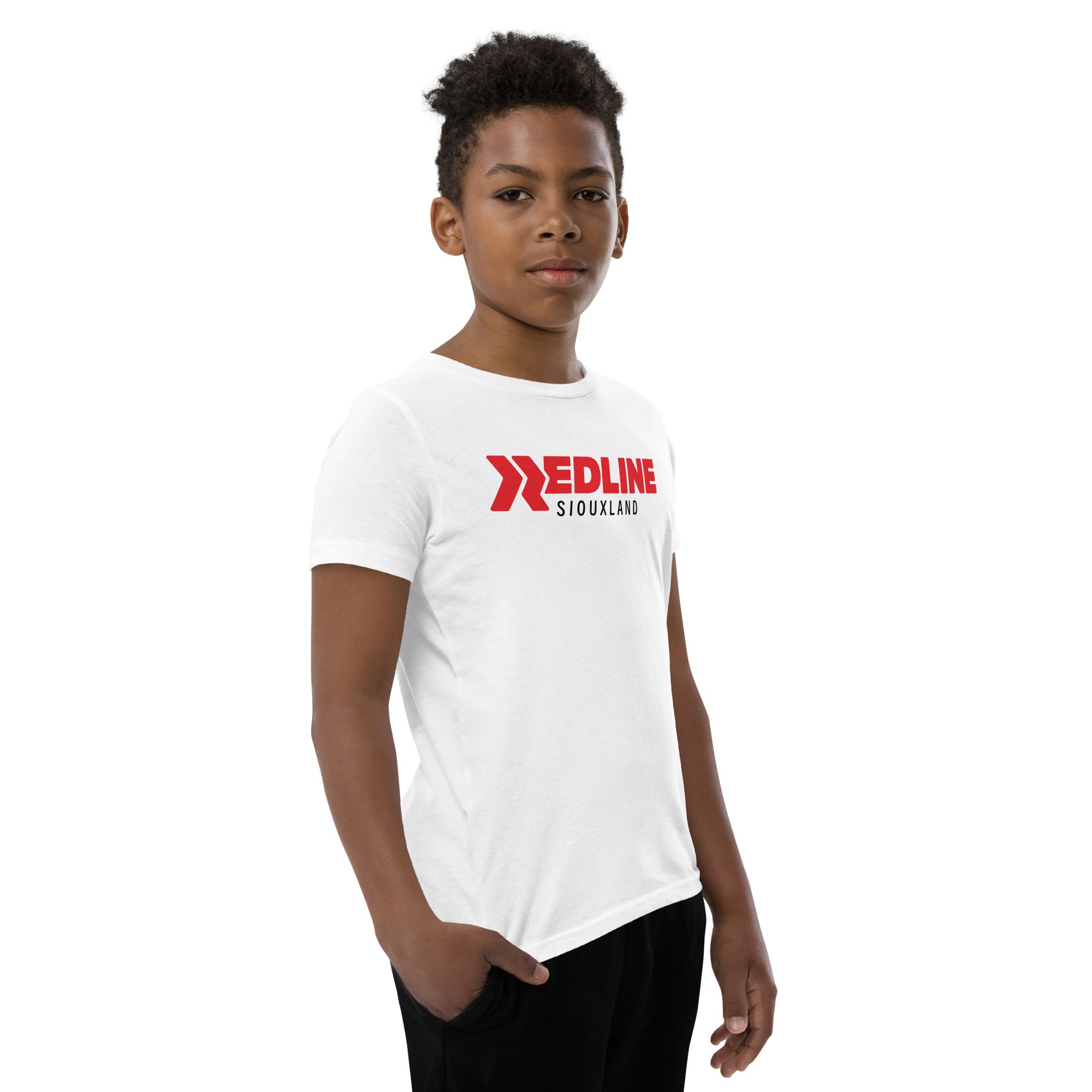 Siouxland Logo R/B - White Youth Short Sleeve T-Shirt