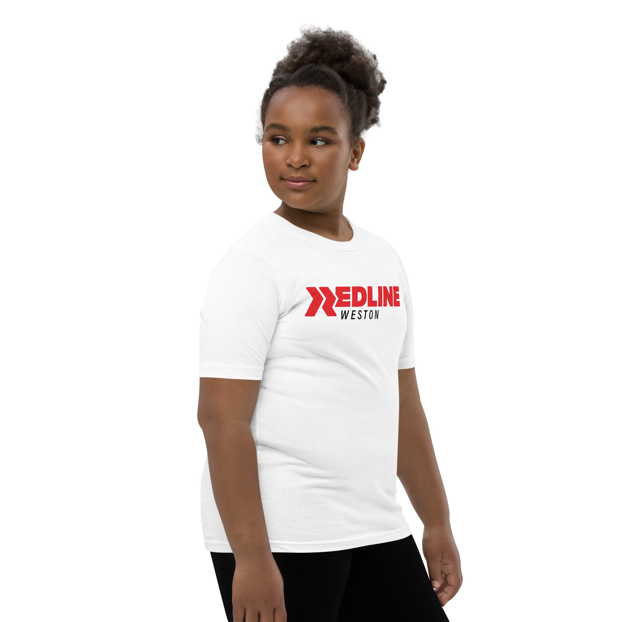 Weston Logo R/B - White Youth Short Sleeve T-Shirt